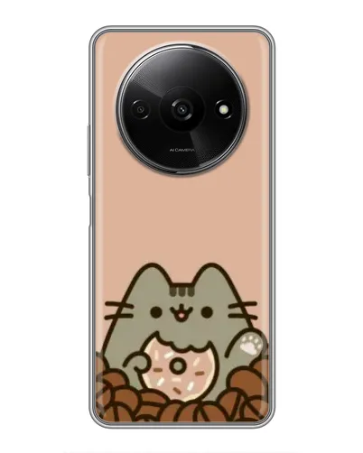 Чехол для Xiaomi Redmi A3 с картинкой «Кофейный Пушин»