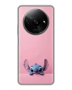 Чехол для Xiaomi Redmi A3 с картинкой «Stitch выглядывает»