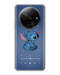 Чехол для Xiaomi Redmi A3 с картинкой «Музыкальный Stitch»