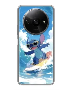 Чехол для Xiaomi Redmi A3 с картинкой «Стич на волне»