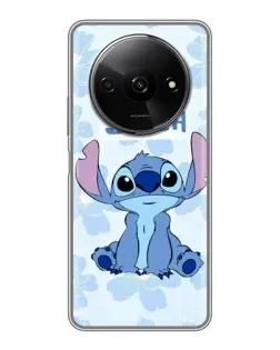 Чехол для Xiaomi Redmi A3 с картинкой «Stitch среди цветов»