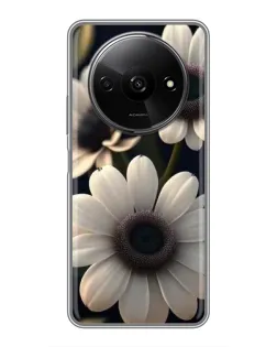 Чехол для Xiaomi Redmi A3 с картинкой «Белые маргаритки макро»
