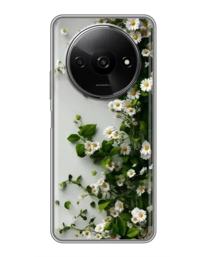 Чехол для Xiaomi Redmi A3 с картинкой «Ветка мелких белых цветов» Чехол для Xiaomi Redmi A3 с картинкой «Ветка мелких белых цветов»