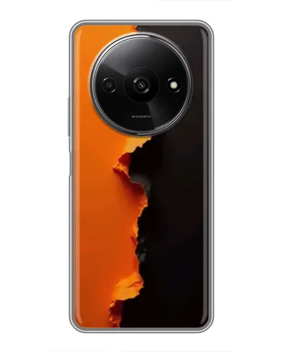 Чехол для Xiaomi Redmi A3 с картинкой «Оранжевый разлом» Чехол для Xiaomi Redmi A3 с картинкой «Оранжевый разлом»