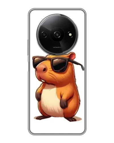 Чехол для Xiaomi Redmi A3 с картинкой «Капибара в очках» Чехол для Xiaomi Redmi A3 с картинкой «Капибара в очках»