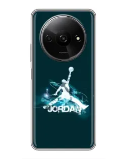 Чохол для Xiaomi Redmi A3x з картинкою «Jordan Blue Fire» Чохол для Xiaomi Redmi A3x з картинкою «Jordan Blue Fire»