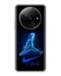Чохол для Xiaomi Redmi A3x з картинкою «Jordan Neon Blue» Чохол для Xiaomi Redmi A3x з картинкою «Jordan Neon Blue»