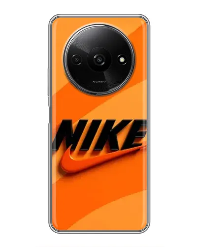 Чехол для Xiaomi Redmi A3x с картинкой «Оранжевый драйв Nike»