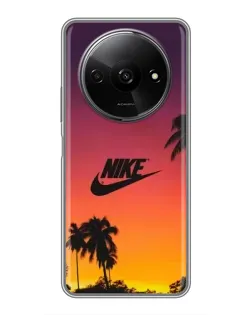 Чохол для Xiaomi Redmi A3x з картинкою «Nike на заході сонця»