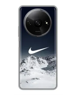 Чохол для Xiaomi Redmi A3x з картинкою «Nike — зимові гори»