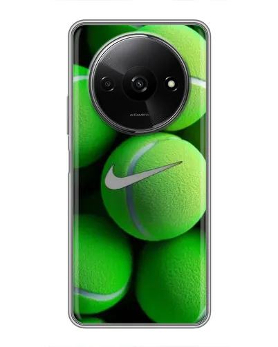 Чехол для Xiaomi Redmi A3x с картинкой «Теннисные мячи Найк»