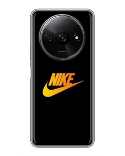 Чохол для Xiaomi Redmi A3x з картинкою «Золотий логотип Nike»