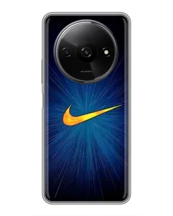 Чохол для Xiaomi Redmi A3x з картинкою «Синій пульс Nike»
