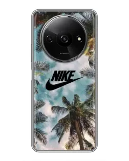 Чохол для Xiaomi Redmi A3x з картинкою «Тропічний принт Nike»