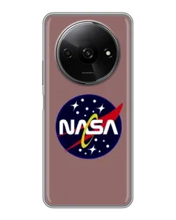 Чехол для Xiaomi Redmi A3x с картинкой «NASA — ретро космос»