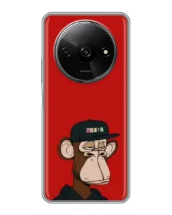 Чохол для Xiaomi Redmi A3x з картинкою «Bored Ape — червоний фон» Чохол для Xiaomi Redmi A3x з картинкою «Bored Ape — червоний фон»