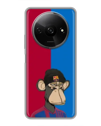 Чехол для Xiaomi Redmi A3x с картинкой «Bored Ape — фанат Барсы» Чехол для Xiaomi Redmi A3x с картинкой «Bored Ape — фанат Барсы»