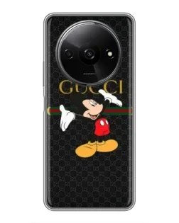 Чехол для Xiaomi Redmi A3x с картинкой «Микки Маус Gucci» Чехол для Xiaomi Redmi A3x с картинкой «Микки Маус Gucci»
