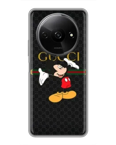 Чехол для Xiaomi Redmi A3x с картинкой «Микки Маус Gucci»