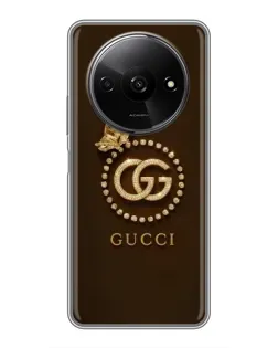 Чехол для Xiaomi Redmi A3x с картинкой «Gucci — золотая бабочка» Чехол для Xiaomi Redmi A3x с картинкой «Gucci — золотая бабочка»
