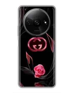 Чехол для Xiaomi Redmi A3x с картинкой «Gucci — неоновая роза» Чехол для Xiaomi Redmi A3x с картинкой «Gucci — неоновая роза»