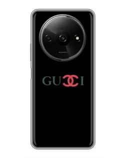 Чехол для Xiaomi Redmi A3x с картинкой «Gucci — красный градиент» Чехол для Xiaomi Redmi A3x с картинкой «Gucci — красный градиент»