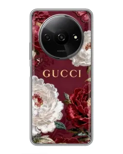 Чехол для Xiaomi Redmi A3x с картинкой «Gucci — бордовые розы» Чехол для Xiaomi Redmi A3x с картинкой «Gucci — бордовые розы»