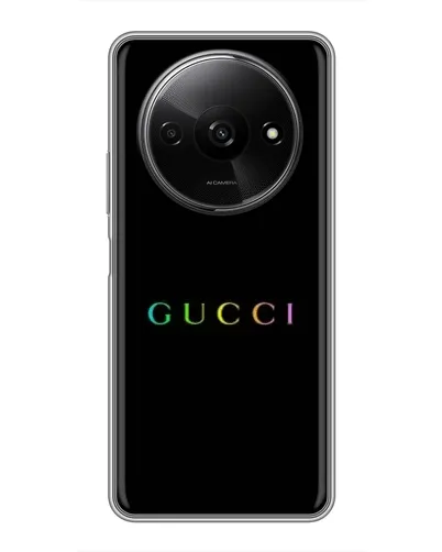Чехол для Xiaomi Redmi A3x с картинкой «Gucci — неоновый минимализм» Чехол для Xiaomi Redmi A3x с картинкой «Gucci — неоновый минимализм»
