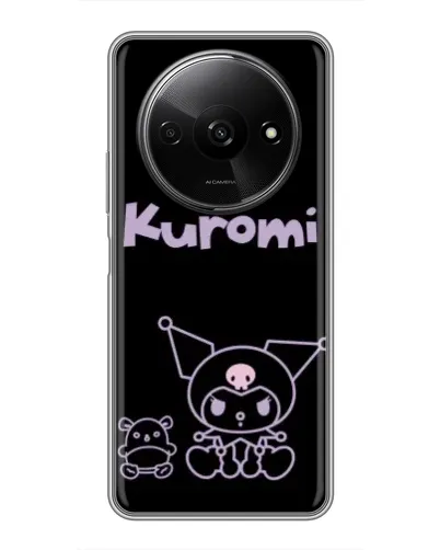 Чехол для Xiaomi Redmi A3x с картинкой «Kuromi — черный минимализм» Чехол для Xiaomi Redmi A3x с картинкой «Kuromi — черный минимализм»