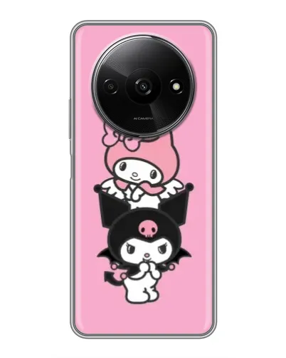 Чехол для Xiaomi Redmi A3x с картинкой «My Melody и Kuromi» Чехол для Xiaomi Redmi A3x с картинкой «My Melody и Kuromi»
