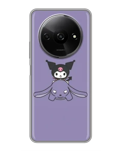 Чехол для Xiaomi Redmi A3x с картинкой «Kuromi на лиловом фоне» Чехол для Xiaomi Redmi A3x с картинкой «Kuromi на лиловом фоне»