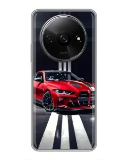 Чохол для Xiaomi Redmi A3x з картинкою «Червона BMW на дорозі»