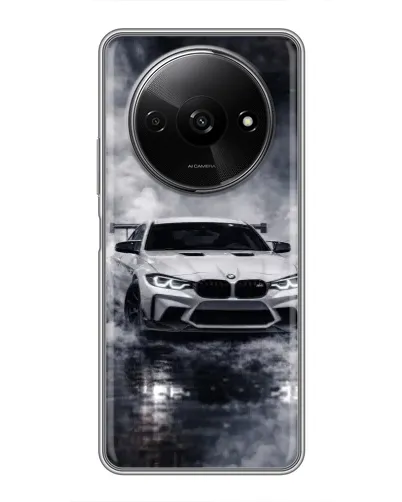 Чехол для Xiaomi Redmi A3x с картинкой «BMW сквозь туман» Чехол для Xiaomi Redmi A3x с картинкой «BMW сквозь туман»