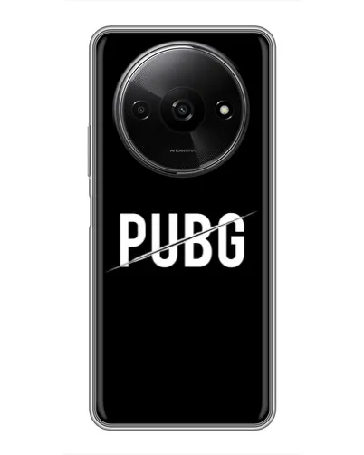 Чехол для Xiaomi Redmi A3x с картинкой «PUBG — белый логотип» Чехол для Xiaomi Redmi A3x с картинкой «PUBG — белый логотип»