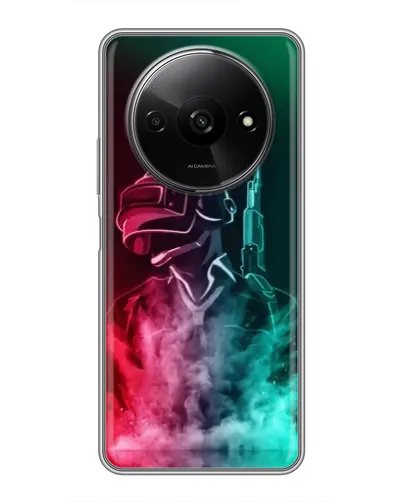 Чехол для Xiaomi Redmi A3x с картинкой «PUBG — огненный воин» Чехол для Xiaomi Redmi A3x с картинкой «PUBG — огненный воин»