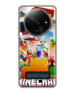 Чехол для Xiaomi Redmi A3x с картинкой «Minecraft герои игры» Чехол для Xiaomi Redmi A3x с картинкой «Minecraft герои игры»