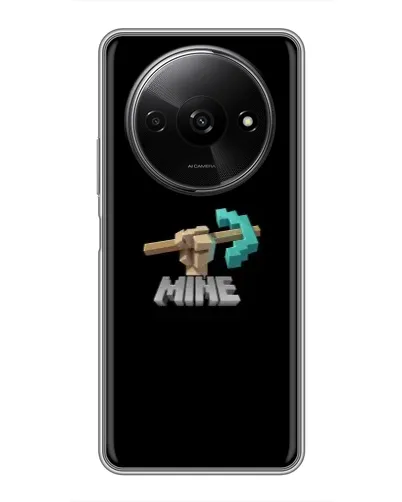 Чехол для Xiaomi Redmi A3x с картинкой «Алмазная кирка»
