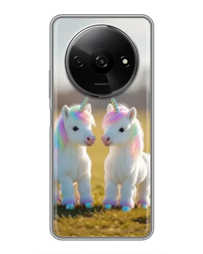 Чехол для Xiaomi Redmi A3x с картинкой «Пара единорогов» Чехол для Xiaomi Redmi A3x с картинкой «Пара единорогов»