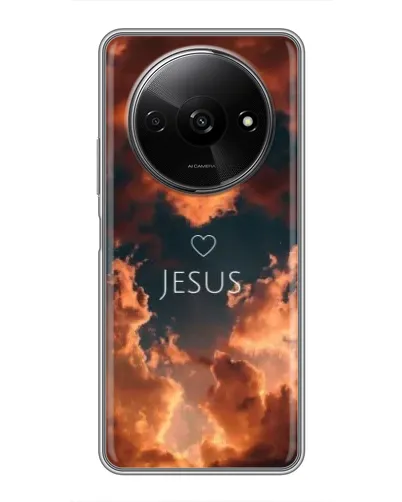 Чехол для Xiaomi Redmi A3x с картинкой «Сияние Имени Jesus»