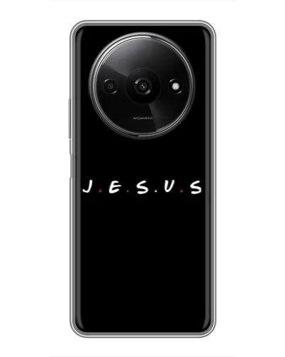 Чехол для Xiaomi Redmi A3x с картинкой «Точки веры J.E.S.U.S.»