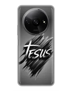 Чехол для Xiaomi Redmi A3x с картинкой «Надпись Jesus Graffiti»
