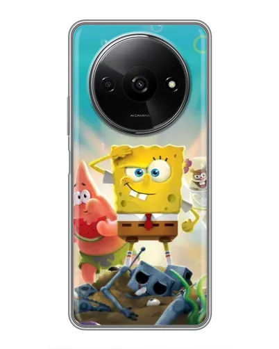 Чехол для Xiaomi Redmi A3x с картинкой «Спанч Боб победитель» Чехол для Xiaomi Redmi A3x с картинкой «Спанч Боб победитель»