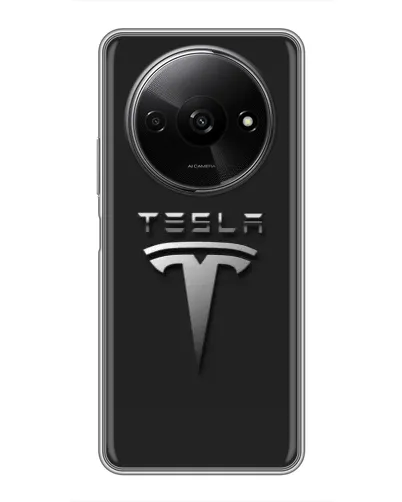Чехол для Xiaomi Redmi A3x с картинкой «Стальной логотип Tesla» Чехол для Xiaomi Redmi A3x с картинкой «Стальной логотип Tesla»