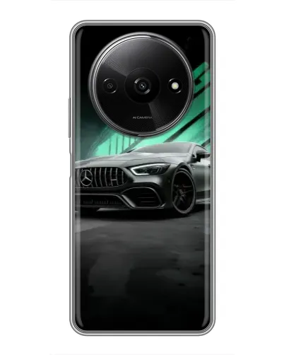 Чехол для Xiaomi Redmi A3x с картинкой «Темный Mercedes AMG»