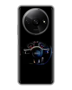 Чехол для Xiaomi Redmi A3x с картинкой «Салон Audi — руль» Чехол для Xiaomi Redmi A3x с картинкой «Салон Audi — руль»