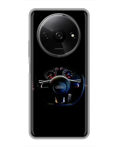 Чехол для Xiaomi Redmi A3x с картинкой «Салон Audi — руль» Чехол для Xiaomi Redmi A3x с картинкой «Салон Audi — руль»