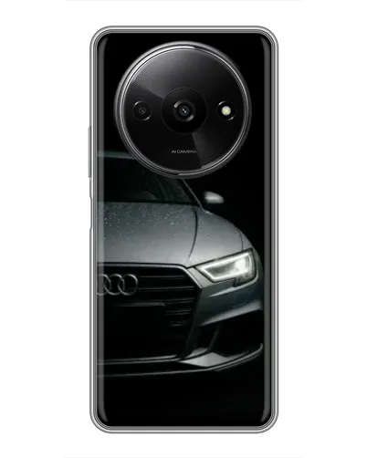 Чехол для Xiaomi Redmi A3x с картинкой «Audi — детализация кузова» Чехол для Xiaomi Redmi A3x с картинкой «Audi — детализация кузова»