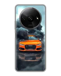 Чехол для Xiaomi Redmi A3x с картинкой «Audi в облаках дыма» Чехол для Xiaomi Redmi A3x с картинкой «Audi в облаках дыма»