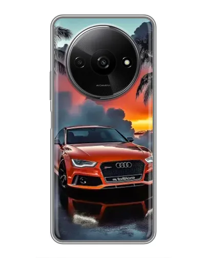 Чехол для Xiaomi Redmi A3x с картинкой «Audi — закат» Чехол для Xiaomi Redmi A3x с картинкой «Audi — закат»