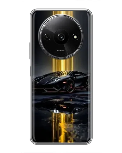 Чехол для Xiaomi Redmi A3x с картинкой «Ночной Lamborghini драйв»